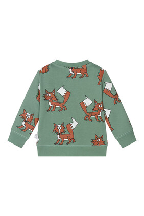 Fox-Print Sweatshirt